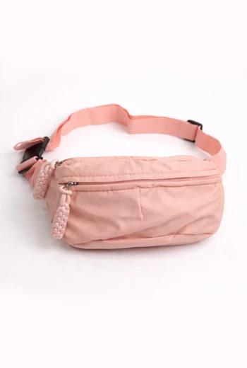 CANGURO DEPORTIVO URBAN ACTIVE CON DOBLE CIERRE ROSA PASTEL