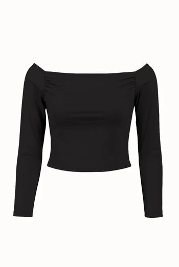 BLUSA MANGA LARGA NEGRA