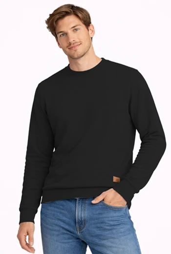 BUZO NEGRO BÁSICO CON CUELLO REDONDO