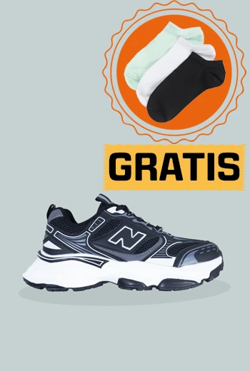 ZAPATILLAS URBAN CON SUELA CHUNKY NEGRO Y BLANCO